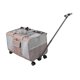 thumbnail image 5 of Transportín con ruedas para perros y gatos, con capacidad para 2 gatos pequeños. Transportín portátil plegable con ruedas. Caqui, 5 of 9