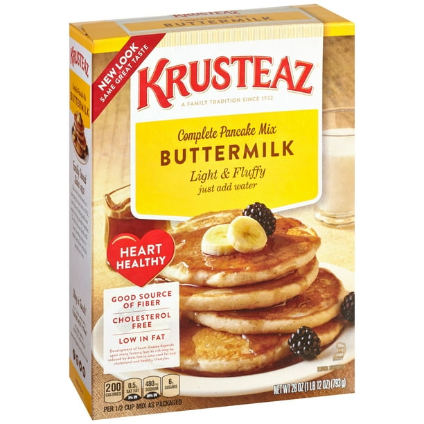 Krusteaz Heart Healthy Buttermilk Complete Pancake Mix, 28 oz Walmart