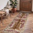 thumbnail image 3 of GENIMO 2'x3' Area Rug for Entryway, Machine Washable Non Slip Low Pile Indoor Door Mat for Front Door Kitchen Bathroom, Contemporary Animal Print, Dusty Red, 3 of 7