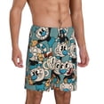 thumbnail image 2 of Cuphead Mugman Men's Short Pajama Pants Lightweight Daily Lounge Shorts Bottoms Sleepwear Cozy Soft Home Pajama Pants Shorts, 2 of 9