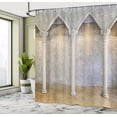 thumbnail image 5 of Ambesonne Pillar Shower Curtain, Antique Interior, 69"Wx84"L, Coconut Sand Brown, 5 of 5