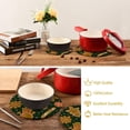 thumbnail image 6 of SKYSONIC 2Pcs Trivet Pot Holder, Christmas Cookies Round Woven Potholders Set Cotton Braided Hot Pads Coasters Table Mats for Cooking and Baking, 6 of 7