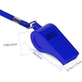 thumbnail image 2 of 4 silbatos deportivos de plástico, silbato con cordón, silbato fuerte para entrenador de supervivencia de emergencia, entrenamiento de perros (negro, azul, rojo y verde), 2 of 5