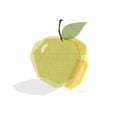 thumbnail image 3 of Robinson, Carol 20x20 Black Modern Framed Museum Art Print Titled - Green Linen Apple, 3 of 5