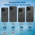 thumbnail image 2 of SINBEE 3 Pack for iPhone 15 Pro / 15 Pro Max Camera Lens Protector, 9H Tempered Glass iPhone Camera Cover, Anti-Scratch, Easy Installation, 2 of 6