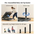 thumbnail image 6 of Sino Luban Adjustable Bed Frame Split King (Sync Control as King) with Remote, Adjustable Base with Head&Foot Incline, Zero Gravity, Nightlight, Quiet Motor, Height-Adjustable Legs,Easy Assembly, 6 of 11