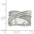 thumbnail image 4 of Sterling Silver CZ & Textured Twisted Band QR7104, 4 of 6