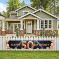 thumbnail image 5 of Decorative Design Happy 50th Birthday Banner Colorful Theme Balloon Decoration Cake Decoration Celebration Banner for Birthday Party Indoor Decoration Photo Shoot, 5 of 9