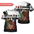thumbnail image 2 of Personalized Name Mexican Shirts for Men 3D, Rooster Mexico Shirts for Men, Mexico Shirt Eagle Flag Mexican Eagle (US, Alpha, Small, 5X-Large, Regular, Regular, Multi 14) (T-shirt, 2XL), 2 of 7