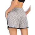thumbnail image 1 of Women 2 in 1 Sports Shorts Fitness Running Sport Shorts Workout Training Yoga Gym Shorts With Pockets, 1 of 5