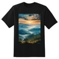 thumbnail image 2 of Plus Size Shirt for Women Black Tops for Women Oversized Short Sleeves Shirt for Women Top Mountain View2 T Shirt Crewneck Shirt for Women L, 2 of 5