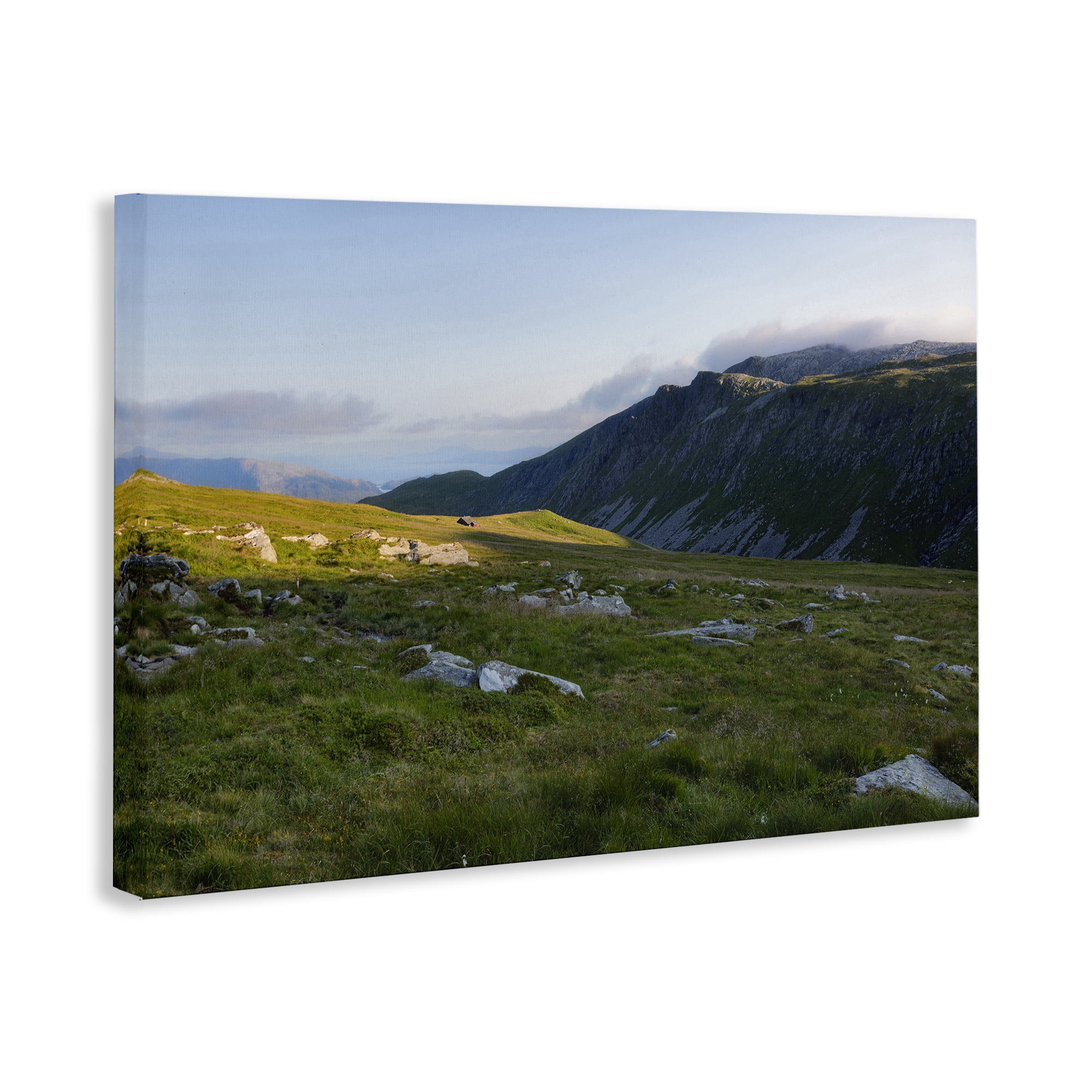 Stupell Industries Lush Rolling Cliffs Landscape & Nature Photography Wrapped Canvas Art Print Wall Art, 24 x 16