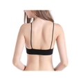 thumbnail image 2 of Women Thin Shoulder Strap Padded Sport Bra Lady Seamless Deep V Underwire Bra Bikini Bra Brassiere Underwear, 2 of 6