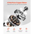 thumbnail image 3 of Vacuum Pump 4 CFM HVAC Single Stage Rotary Vane Vacuum Pump Oil Included, 3 of 7