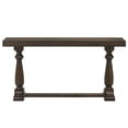 thumbnail image 3 of Furniture of America Fieldz 59-Inch Dark Brown Walnut Wood Finish Console Table, 3 of 7