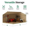 thumbnail image 5 of Little Cottage Co. 12x18 Classic Gable Shed, Outdoor Wood Storage Shed Do-It-Yourself Precut Kit, 5 of 13