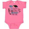 thumbnail image 3 of Inktastic My Daddy Did It and He Did It for Me with Graduation Cap Girls Baby Bodysuit, 3 of 5