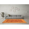 thumbnail image 3 of Ahgly Company Indoor Round Oriental Orange Traditional Area Rugs, 4' Round, 3 of 4