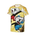 thumbnail image 4 of Youth The Cuphead Show T Shirts 3D Printed Short Sleeve Tee Shirt for Boys Girls, 4 of 7