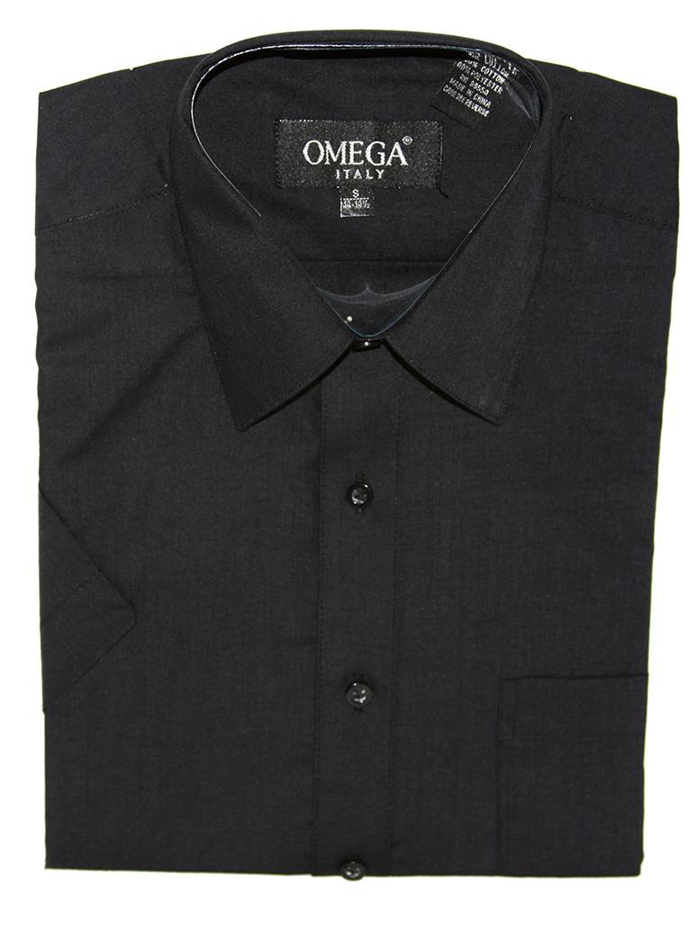 Mens Dress Shirt Short Sleeve Button Up 