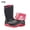 Black Dot, variant on Women's Rubber Garden Boots, Waterproof Insulated Rain Boots, Mid Height for Muck Mud Working Outdoor, Black Dot, Size 5