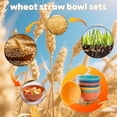 thumbnail image 4 of Lumikrypt 8Pcs 40oz Large Cereal Bowls Set, Unbreakable Reusable Plastic Wheat Straw Bowls, Anti-Scald Soup Bowls, Microwave & Dishwasher Safe Bowls for Kitchen, Salad, Soup, Multicolor, 4 of 7