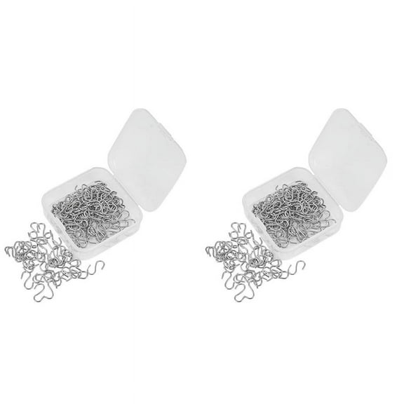 300 Pieces Mini S Hooks Connectors Metal S-Shaped Wire Hook Hangers for , Hanging Jewelry, Key Chain and Tags