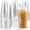 20 Oz, variant on PETGLE 100 Pack 20 oz Plastic Cups With Strawless Sip-Lids, Iced Coffee Cups With Lid BPA Free, Disposable Clear Cup with Lid, To Go Cup for Smoothies, Party Drinks, Bubble Tea, Cold Beverage