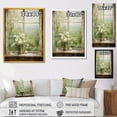 thumbnail image 4 of Designart "Blooming Farm Windows in the Countryside II" Farm Framed Wall Art - Country Green Farm Windows Hallway Framed Wall Art Decor, 4 of 6