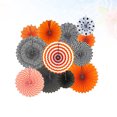thumbnail image 6 of COMPUKAS Party-Decorations Paper Flowers Fan Black 12Pcs 15 X 15 X 0.4Inch, 6 of 8