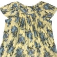 thumbnail image 2 of Womens Quilted Yellow Floral Short Sleeve Nightgown Night Gown Medium, 2 of 2