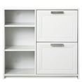thumbnail image 2 of Saint Birch Alaska  Wood 2 Drawer File Cabinet With 3 Shelf in White, 2 of 8