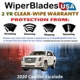 thumbnail image 2 of 2020 Cadillac Escalade Beam Wiper Blades Wipers w/2yr Warranty (Set of 2) (WiperBladesUSA), 2 of 5
