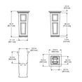 thumbnail image 2 of Veradek 32" x 4" x 6" Rectangle Silver Stainless Steel Plant Planter, 2 of 5