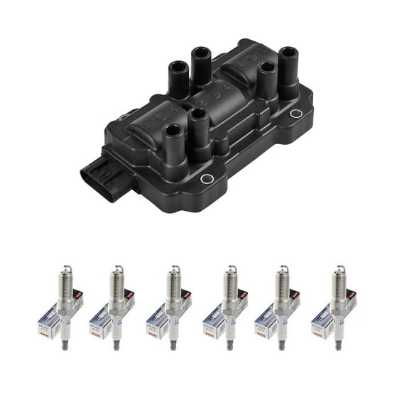 ISA Ignition Coils and Denso Spark Plugs Compatible with GMC Sierra 1500 Chevrolet Malibu UF434 Fits select: 2006-2008,2010-2011 CHEVROLET IMPALA LT