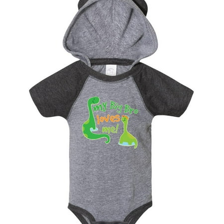 

Inktastic My Big Bro Loves Me Baby Brother Gift Gift Baby Boy Bodysuit