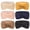 6 Pcs: Light Beige, Navy, Black, Ginger, Khaki, Pink, variant on 6 Pcs Knit Ear Warmer Headband for Women Fuzzy Wool Fleece Lined Elastic Turban Head Wrap Winter Accessories for Women Cold Weather