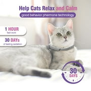 Sherry Calming Collar for Cats 4 Pack Calming Cat Collars Adjustable Soother Cats Calming Collars Anxiety Relief Stress Pheromone Collar for Cats Comfort Cat Calm Collars Lasts 30 Days
