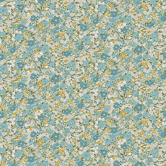 Laura Ashley Loveston Newport Blue Wallpaper