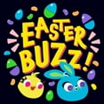 thumbnail image 2 of Women's Toy Story 4 Ducky and Bunny Easter Buzz Graphic Tee Navy Blue Medium, 2 of 4
