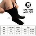 thumbnail image 4 of 3 Pairs Compression Socks for Plus Size Women & Men Circulation 20-30 mmhg Knee High, Best Support for Medical, Running, Nursing, 4 of 7
