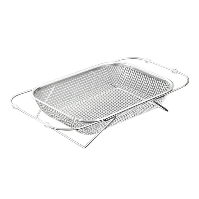 Meitianfacai Stainless Steel Sink Basket Retractable Vegetable Washing Basin Storage Rack Kitchen Sink Rack Dishwasher Rack