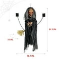 thumbnail image 3 of Haunted Hill Farm 4.25 ft Animatronic Witch Door Greeter with Lights and Sound, Halloween Decoration, HHWITCH-49HLSA, 3 of 20