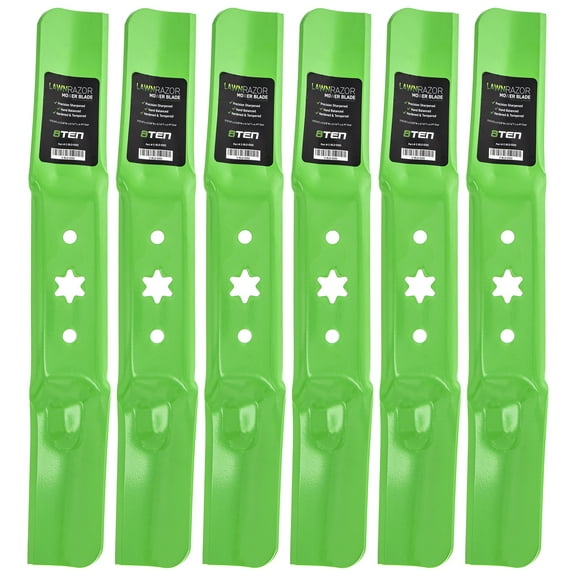 LawnRAZOR High Lift Blade for MTD Cub Cadet 50 inch 942-05052A 6 Pack 810-CBL2424D