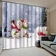 thumbnail image 3 of 2 juegos de cortinas navideñas, adornos navideños, ventana del dormitorio de de, 3 of 9
