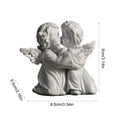 thumbnail image 3 of Angels Resin Statue Figurine,Adorable Angel Sculpture Memorial Statue for Coffee Table, Book Shelf Decor Accents, 3 of 6