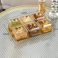 thumbnail image 2 of Assiette de Collations de Luxe aux Fruits avec Double Poignée pour Plateau de Service Assaisonnement des Fêtes Collations Dorées 6 Bols, 2 of 8