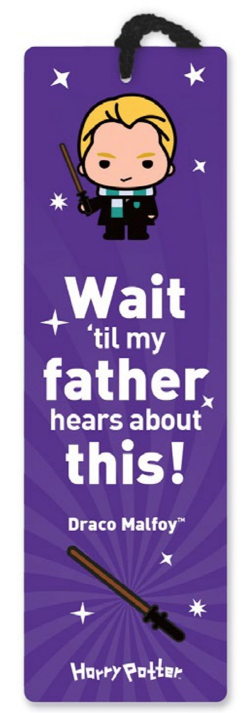 re marks quotemarks harry potter draco malfoy bookmark