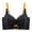 Black, variant on LYEAA Plus Size Bras for Women Push up with Lace Padded Wireless Daily Bras Wirefree Adjustable Strap Lift Soft Bralette No Wire Breathable Comfort Sleeping Bras Green 40/90C