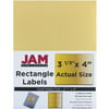 JAM Paper Labels - Shipping Address Labels - Large - 3 1/3 x 4 - Metallic Gold - 120/pack